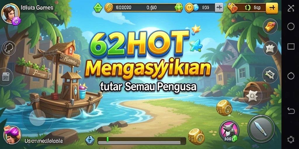 Screenshot menunjukkan pemain mengelola sumber daya dan menikmati gameplay Idle.