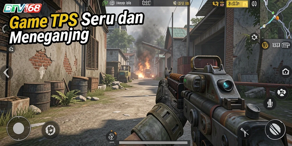 Tampilan mendebarkan gameplay TPS BTV168 di berbagai lokasi.