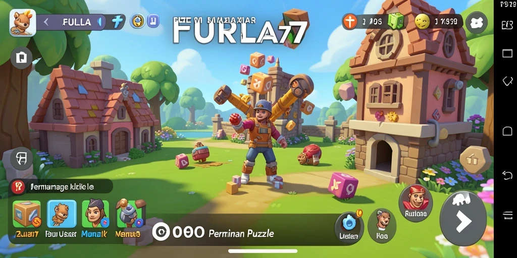 Tampilan gameplay interaktif dan menarik dari FURLA77.