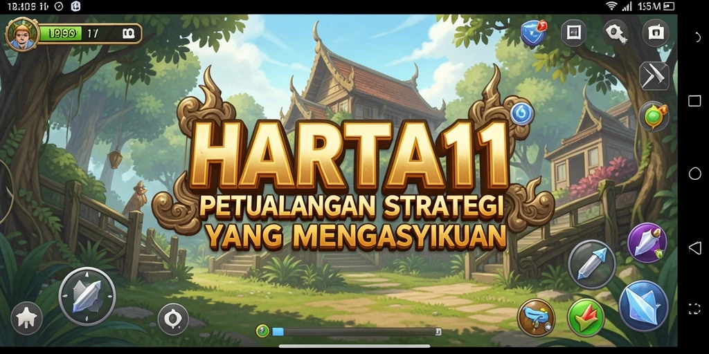 Screenshot HARTA11 menampilkan aksi seru dalam pertempuran strategi.