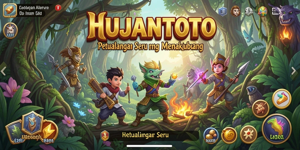 Screenshot gameplay HUJANTOTO menampilkan eksplorasi dunia menakjubkan.