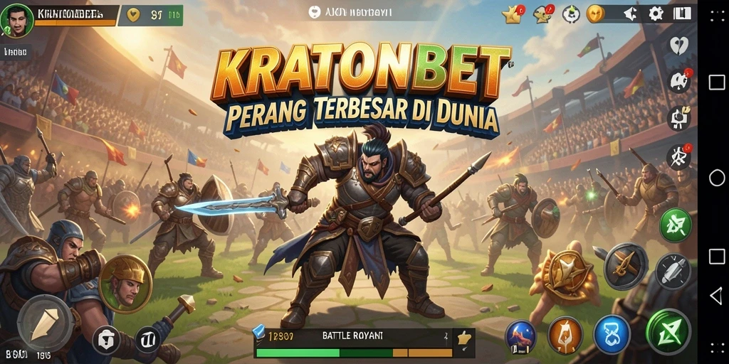 Tampilan mendebarkan dari gameplay intense di KRATONBET.