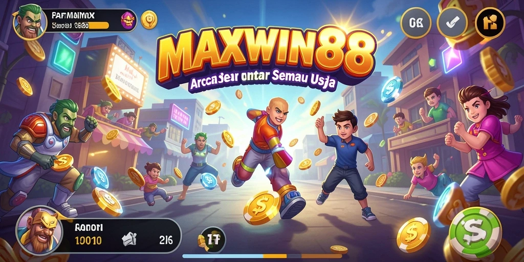 Tampilan menarik dari gameplay seru MAXWIN88.