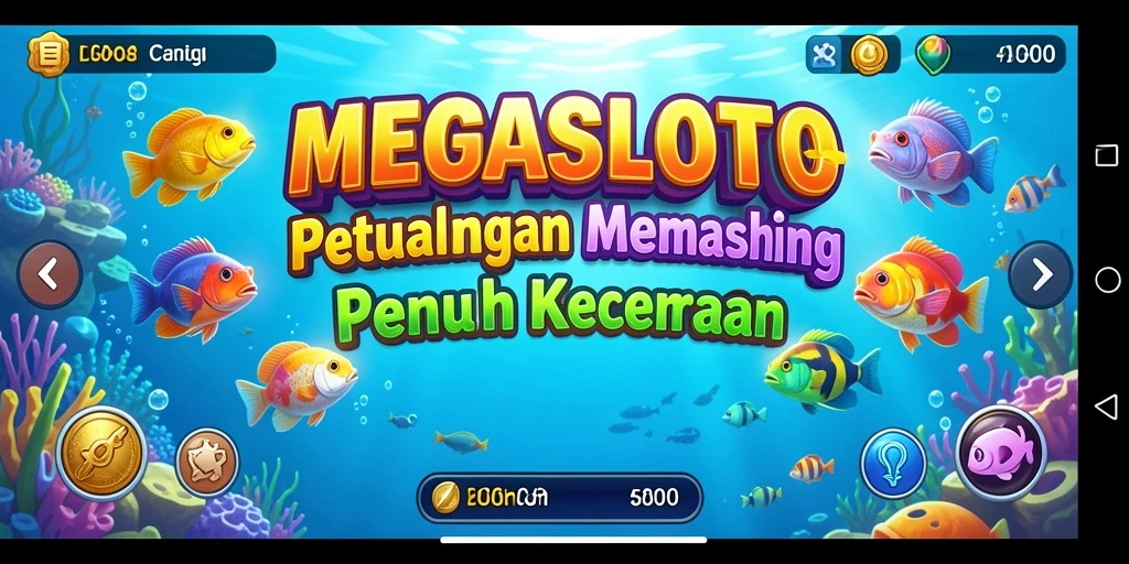 Gameplay seru memancing di <strong>MEGASLOTO</strong> dengan lokasi menakjubkan.