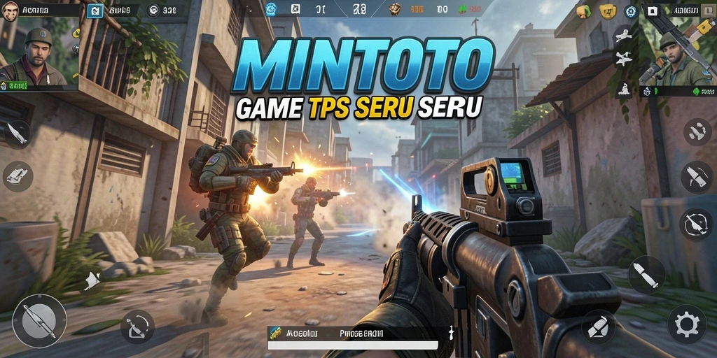Screenshot MINTOTO menampilkan aksi seru dalam pertempuran TPS.