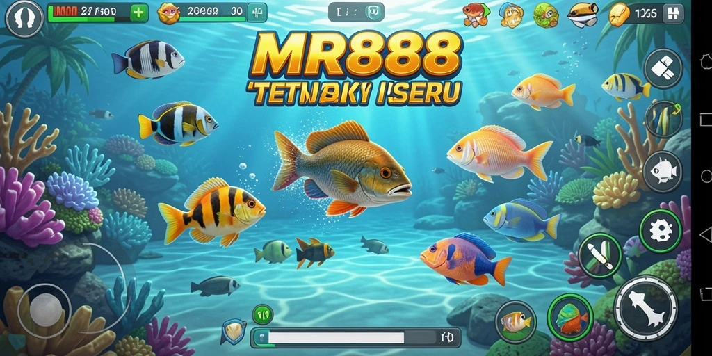 Tampilan permainan Tembak Ikan yang seru dan menarik.