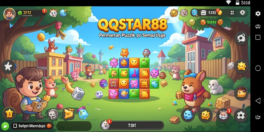 Tampilan gameplay <strong>QQSTAR88</strong> yang penuh warna dan menarik.