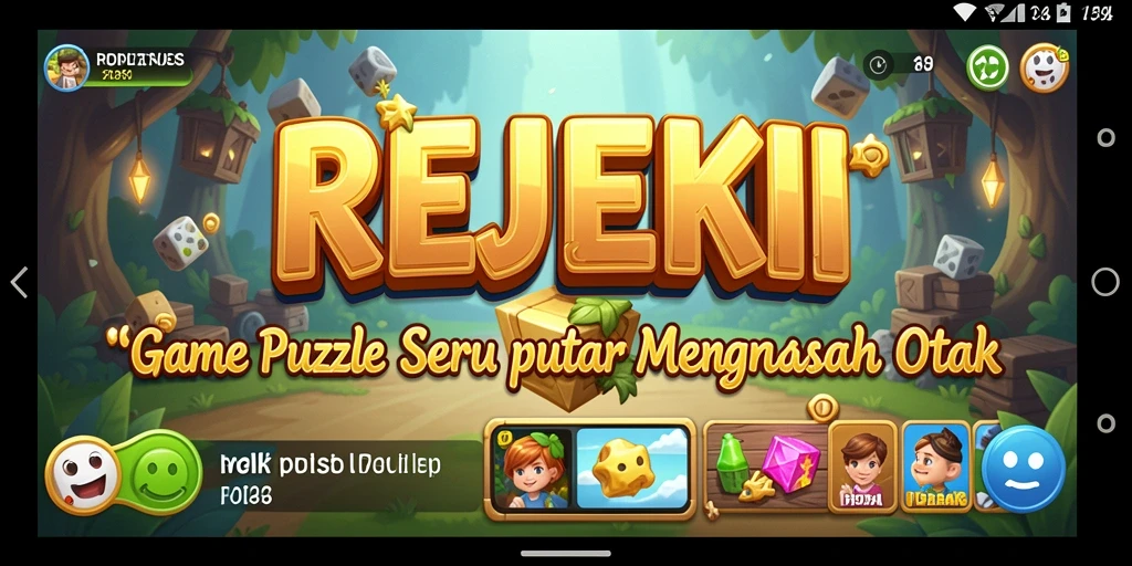 Tampilan gameplay REJEKI dengan tantangan Puzzle yang seru.