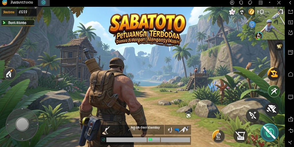 Gameplay SABATOTO yang penuh petualangan di dunia terbuka.