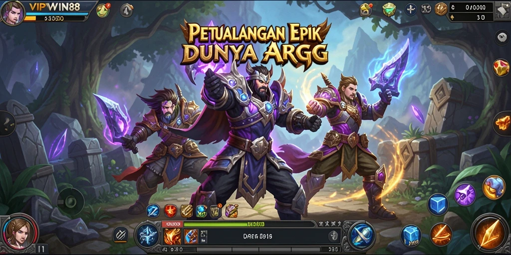 Tangkapan layar gameplay <strong>VIPWIN88</strong> menampilkan aksi seru dalam pertempuran ARPG.