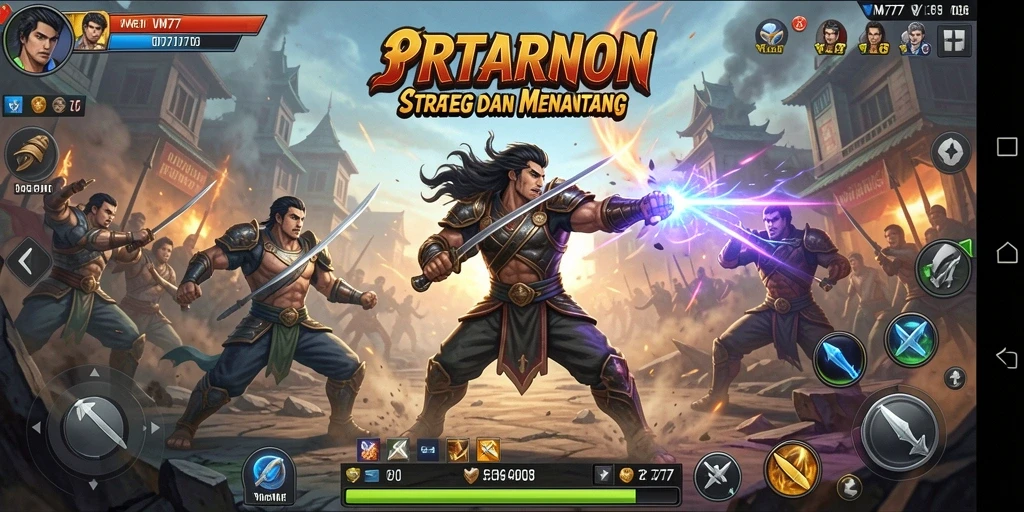 Tampilan gameplay menarik dari VM777 yang penuh taktik.
