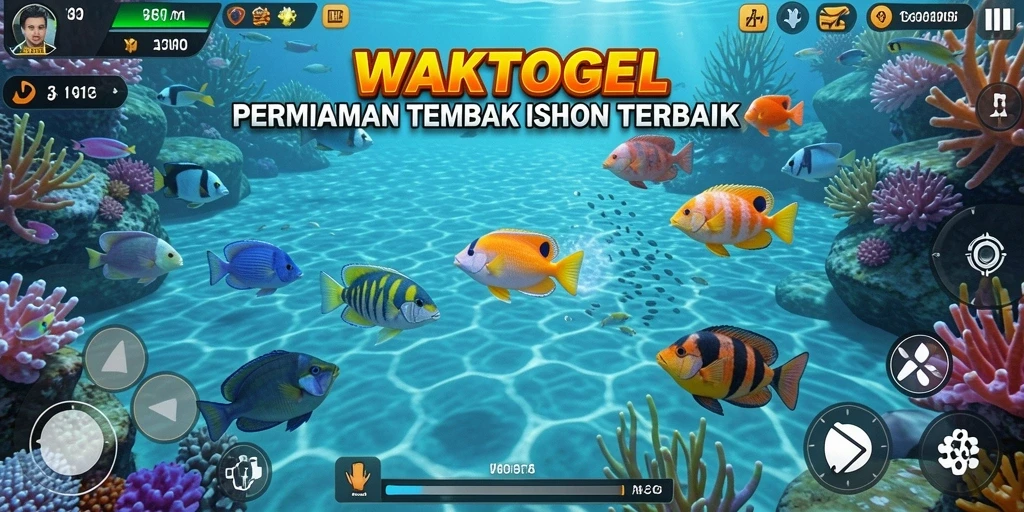 Gameplay seru menembak ikan dalam WAKTOGEL.